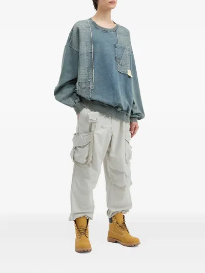 Musium Div. Drawstring Cargo Pants In Gray