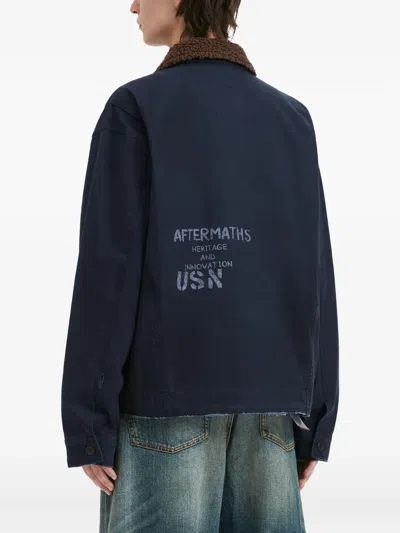 LOGO印花衬衫式夹克