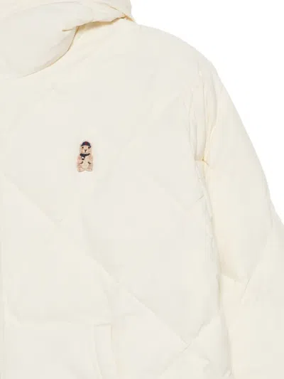 绗缝连帽蓬松夹克