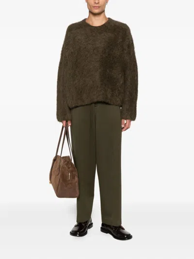 Totême Alpaca Wool Jumper In Brown