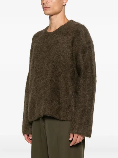 Totême Alpaca Wool Jumper In Brown
