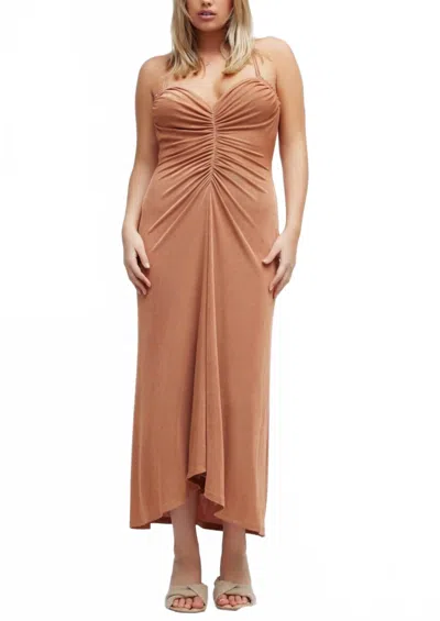 Significant Other Rosie Midi Dress In Caramel In Brown