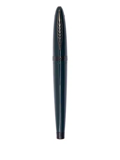 Pineider Tempi Moderni Fountain Pen (15.5cm X 1.73cm) In Blue