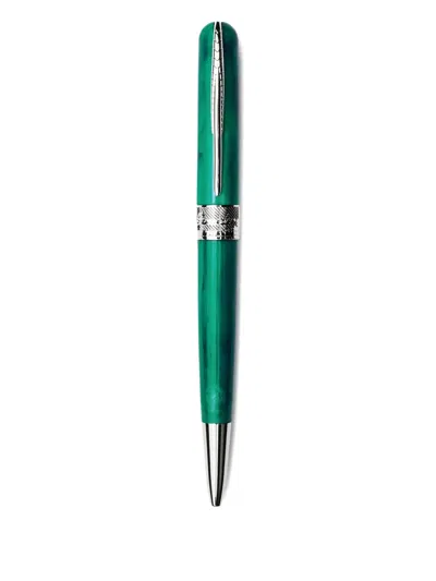 Pineider Metal Ballpoint Pen In Green