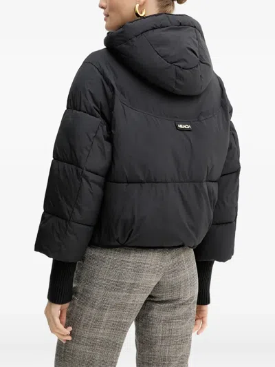 Silvian Heach Hooded Zip Jacket In Black