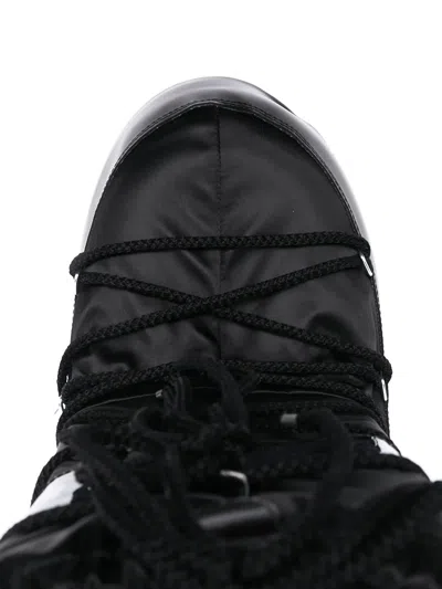 Moon Boot Icon Suede-trimmed Quilted Shell Snow Boots In Black