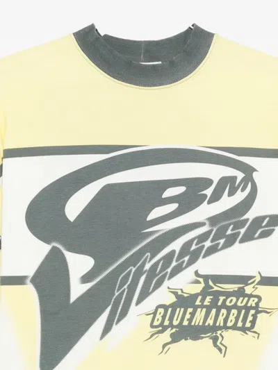 Bluemarble Long-sleeve T-shirt In Yellow