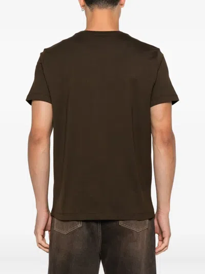 Dondup Logo-print T-shirt In Brown
