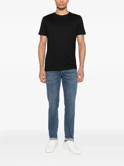 Dondup Logo-print T-shirt In Black