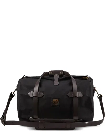 Filson Logo-patch Duffel Bag In Black