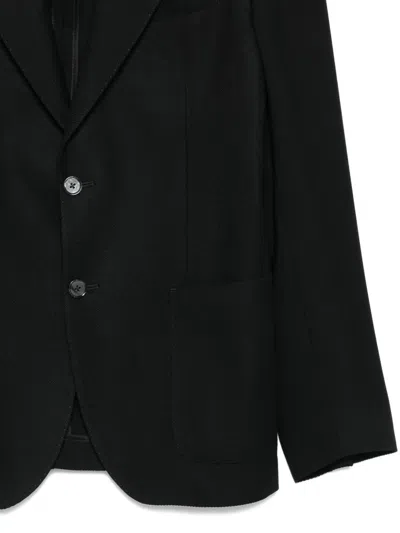 Luigi Bianchi Mantova Single-breasted Blazer In Black
