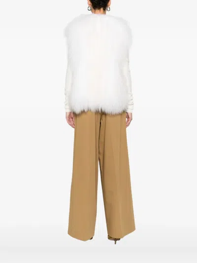 P.a.r.o.s.h Lamb-fur Gilet In Neutral
