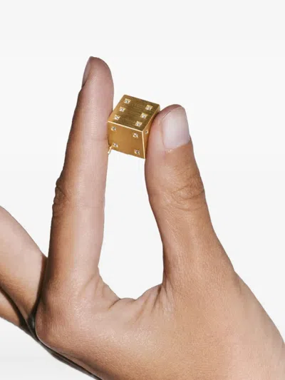 Marie Lichtenberg 18k Gold Dado Diamond Charm In Gold