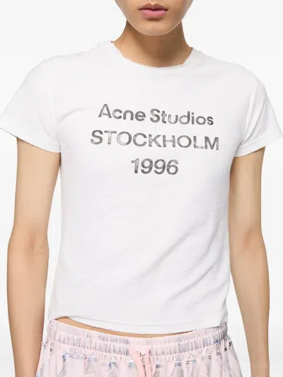 Acne Studios Graphic T-shirt In White