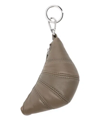 Lemaire Croissant Keyring In Gray
