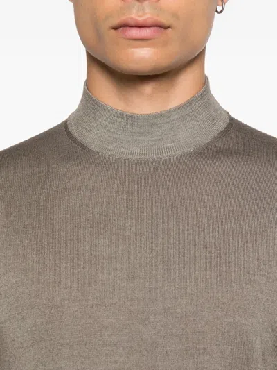 Filippo De Laurentiis High-neck Sweater In Brown
