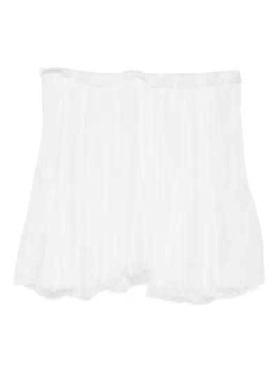 Judy Turner Gracie Pleated Skirt In White