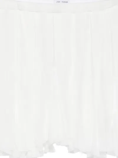 Judy Turner Gracie Pleated Skirt In White