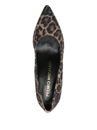 Pedro Miralles Leopard-print Pointed-toe Pumps In Multi