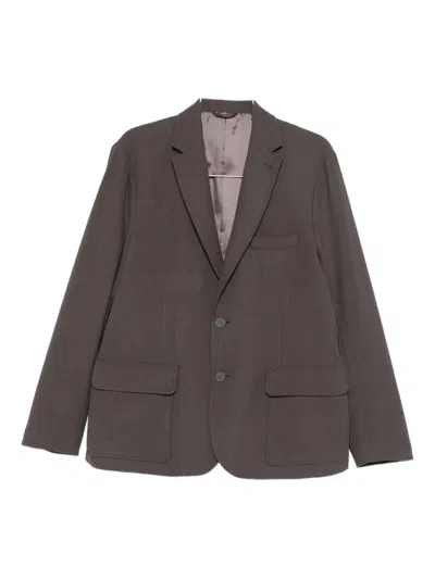 Armani Exchange Single-breasted Blazer In Brown