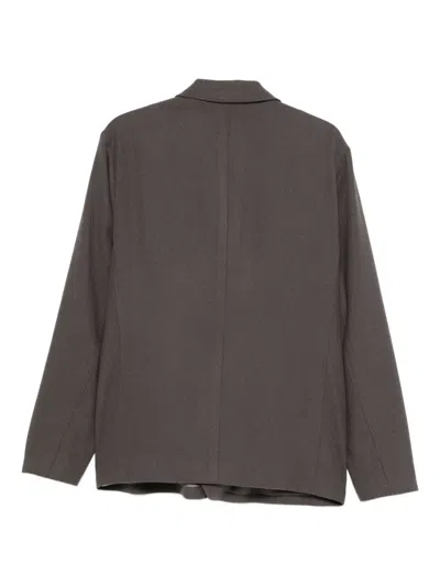 Armani Exchange Single-breasted Blazer In Brown