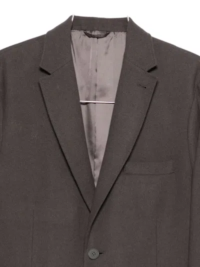 Armani Exchange Single-breasted Blazer In Brown