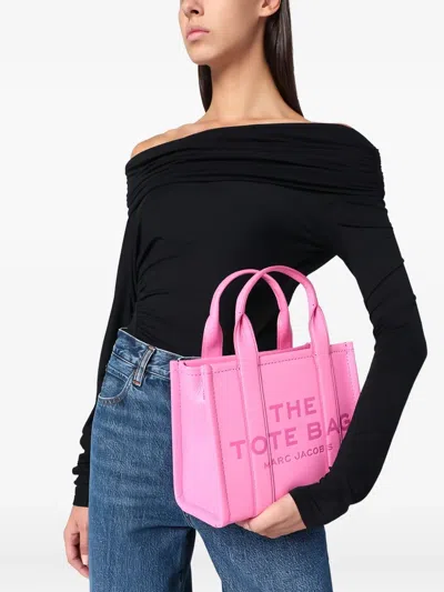 Marc Jacobs Small Rectangular Tote Bag With Top Handles In Pink