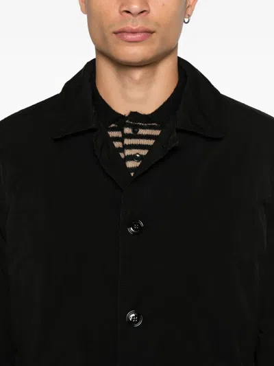 宽领单排扣外套