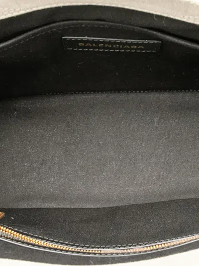 Pre-owned Balenciaga 2010 Small Canvas Hardware Tote Satchel In Black