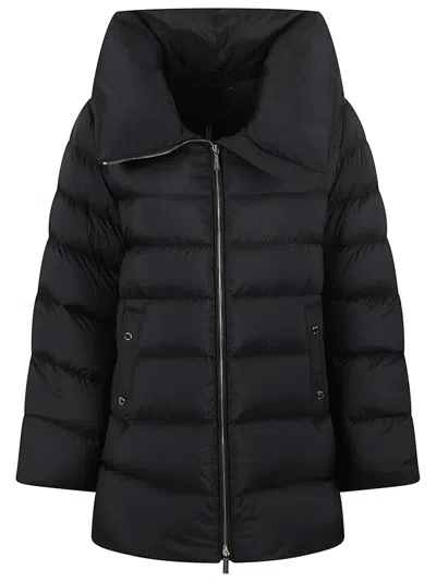 Moorer Natalia S-3 A-line Downjacket In Animal Print