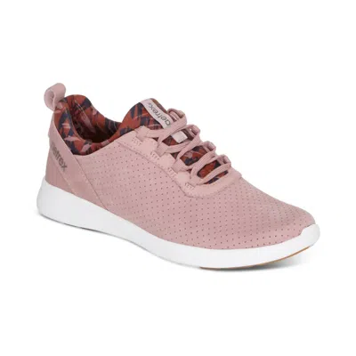 Aetrex Women's Kora Lace Up Sneaker In Mauve In Multi