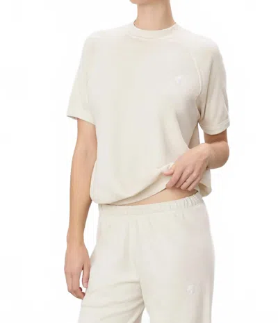 Éterne Short Sleeve Raglan Sweatshirt In Bone In Multi
