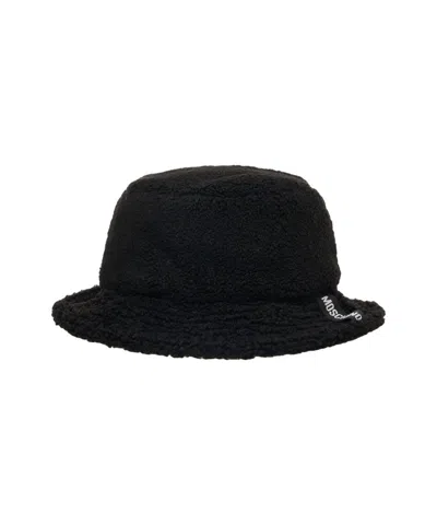 Moschino Faux Fur Bucket Hat In Black