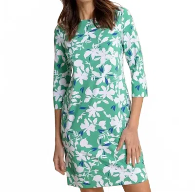 Southern Tide Leira Blossom Bay Performance Dress In Simply Green In Multi