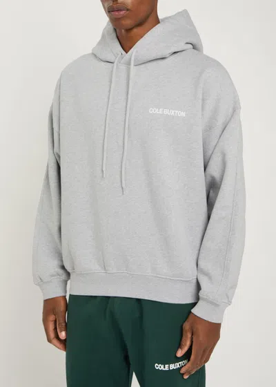 Cole Buxton Hooded Cotton Sweatshirt In Gray