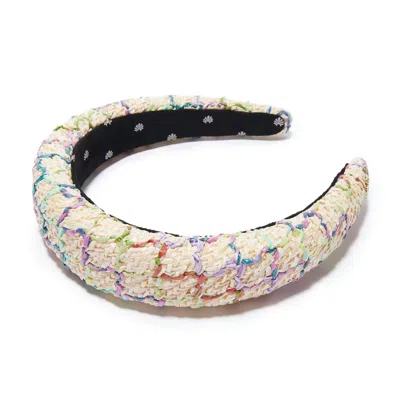 Lele Sadoughi Women's Raffia Alice Headband In Mermaid Rainbow In Multi