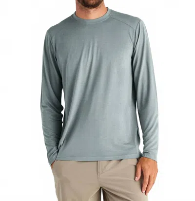 Free Fly Bamboo Lightweight Long Sleeve Top In Slate In Blue