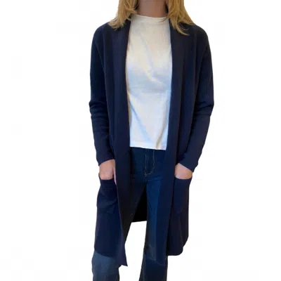 Le Marais Georgetown Sweater Coat In Moss In Blue