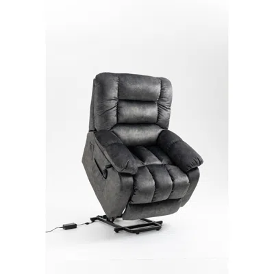 Streamdale Furniture Streamdale Power Lift Recliner Chair For Elderly In Black