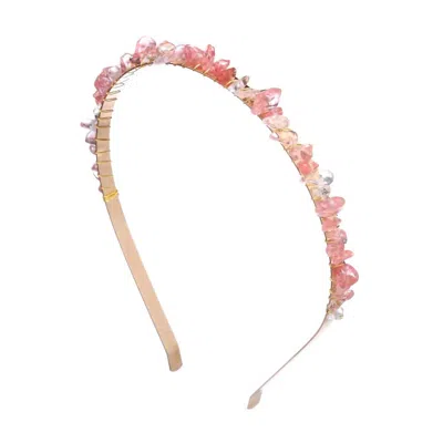 Vinswet Women's Serenity Headband In Strawberry In Pink