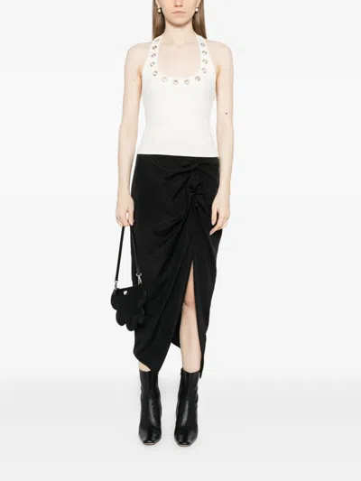 Reformation Sonny Knit Top Ivory Medium In Multi