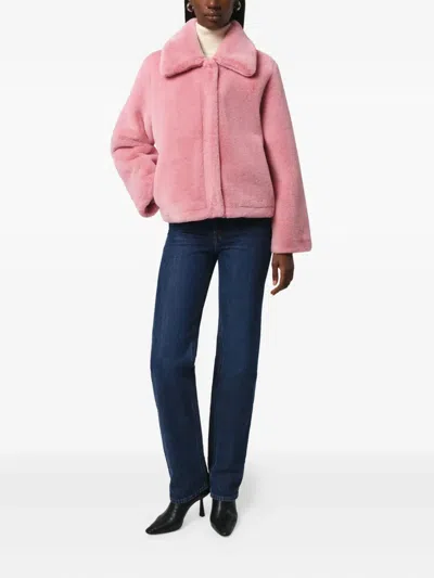 Apparis Elis Collared Jacket In Pink