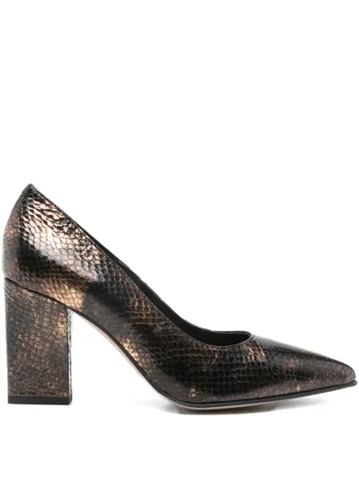 Pedro Miralles Snakeskin Pumps In Brown