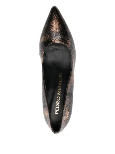 Pedro Miralles Snakeskin Pumps In Brown