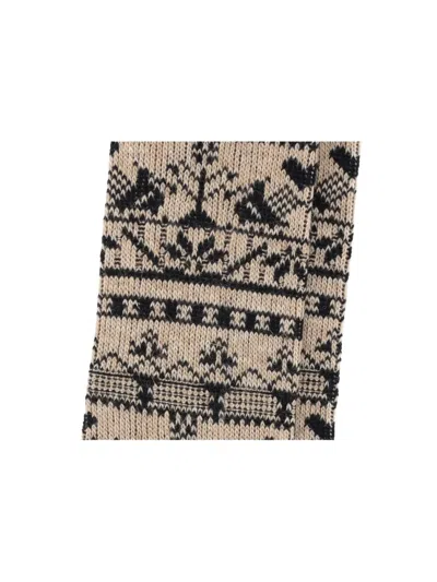 Antipast Patterned Socks In Neutral