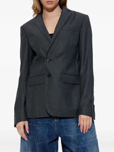 Dsquared2 X Better Pinstripe Blazer In Gray