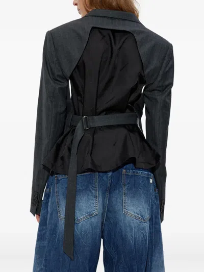 Dsquared2 X Better Pinstripe Blazer In Gray