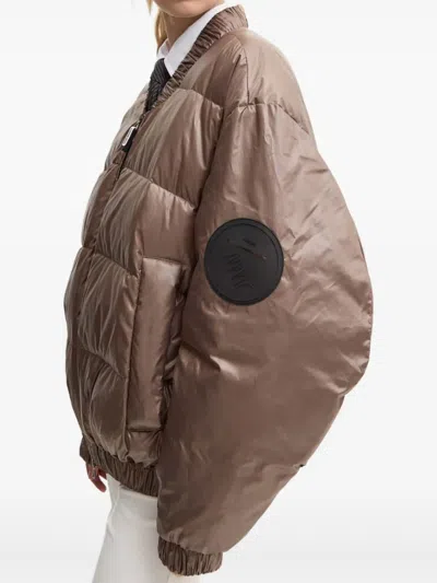 Mmc Studio Luka Quilted Jacket In Brown