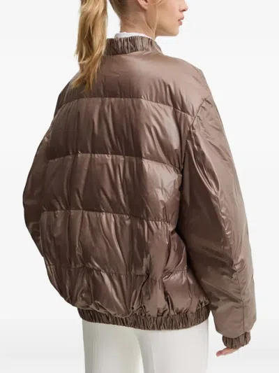 Mmc Studio Luka Quilted Jacket In Brown
