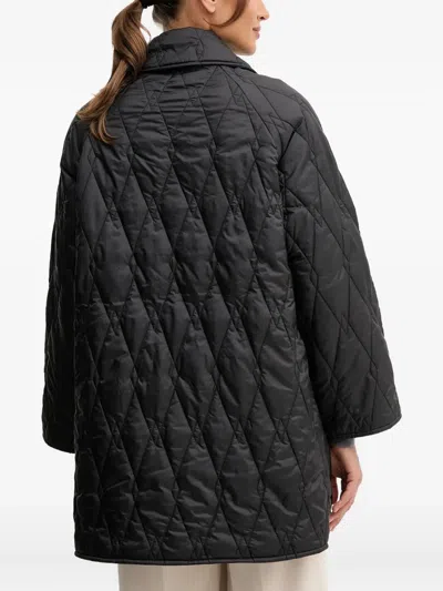 Barbour Quilted Toggle Jacket In Black